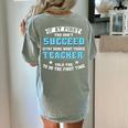 Teacher If At First You Don't Succeed Try Doing What Your Women's Comfort Colors T-Shirt Back Print Bay Teacher If At First You Don't Succeed Try Doing What Your Women's Comfort Colors T-Shirt Back Print Bay