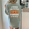 Teacher Halloween I Teach The Cutest Pumpkins In The Patch Women's Comfort Colors T-Shirt Back Print Bay Teacher Halloween I Teach The Cutest Pumpkins In The Patch Women's Comfort Colors T-Shirt Back Print Bay