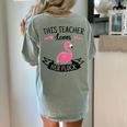 This Teacher Loves Her Flock Cute Flamingo Teacher Women's Comfort Colors T-Shirt Back Print Bay This Teacher Loves Her Flock Cute Flamingo Teacher Women's Comfort Colors T-Shirt Back Print Bay