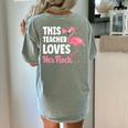 This Teacher Loves Her Flock Teaching Flamingo Girl Women's Comfort Colors T-Shirt Back Print Bay This Teacher Loves Her Flock Teaching Flamingo Girl Women's Comfort Colors T-Shirt Back Print Bay
