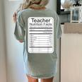 Teacher Nutrition Facts Teachers Nutritional Fact Women's Comfort Colors T-Shirt Back Print Bay Teacher Nutrition Facts Teachers Nutritional Fact Women's Comfort Colors T-Shirt Back Print Bay