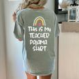 This Is My Teacher Pajama Shirt Teacher Life Tee Women's Comfort Colors T-Shirt Back Print Bay This Is My Teacher Pajama Shirt Teacher Life Tee Women's Comfort Colors T-Shirt Back Print Bay