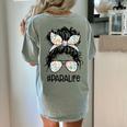 Teacher Para Life Tee Paraprofessional Cute Messy Bun Women's Comfort Colors T-Shirt Back Print Bay Teacher Para Life Tee Paraprofessional Cute Messy Bun Women's Comfort Colors T-Shirt Back Print Bay