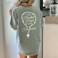 This Teacher Prays For Her Students Catholic Rosary Women's Comfort Colors T-Shirt Back Print Bay This Teacher Prays For Her Students Catholic Rosary Women's Comfort Colors T-Shirt Back Print Bay