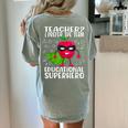 Teacher I Prefer The Term Educational Superhero Women's Comfort Colors T-Shirt Back Print Bay