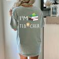 Teacher Puns I'm Tea-Cher Tea Lover Fun Teacher For Men Women Women's Comfort Colors T-Shirt Back Print Bay Teacher Puns I'm Tea-Cher Tea Lover Fun Teacher For Men Women Women's Comfort Colors T-Shirt Back Print Bay