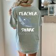 Teacher Shark Shirt Christmas Idea For Him Her Women's Comfort Colors T-Shirt Back Print Bay Teacher Shark Shirt Christmas Idea For Him Her Women's Comfort Colors T-Shirt Back Print Bay