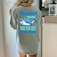 Teacher Shark Do Your Work Women's Comfort Colors T-Shirt Back Print Bay