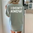 Teacher Shirts I Don't Know Idea For Teachers & Workers Adults - Small Short Sleeve Women's Comfort Colors T-Shirt Back Print Bay Teacher Shirts I Don't Know Idea For Teachers & Workers Adults - Small Short Sleeve Women's Comfort Colors T-Shirt Back Print Bay