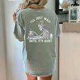 Teacher Skeleton Messy Bun I'Ll Just Wait Until Its Quiet Women's Comfort Colors T-Shirt Back Print Bay Teacher Skeleton Messy Bun I'Ll Just Wait Until Its Quiet Women's Comfort Colors T-Shirt Back Print Bay