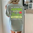 Teacher Teaching Assistant Aide Hero Women's Comfort Colors T-Shirt Back Print Bay Teacher Teaching Assistant Aide Hero Women's Comfort Colors T-Shirt Back Print Bay