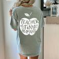 Teacher Of Tiny Humans Preschool Kindergarten Teacher Women's Comfort Colors T-Shirt Back Print Bay