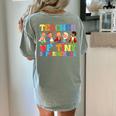Teacher Of Tiny Superheroes Teach 100th Day Of School Women's Comfort Colors T-Shirt Back Print Bay Teacher Of Tiny Superheroes Teach 100th Day Of School Women's Comfort Colors T-Shirt Back Print Bay