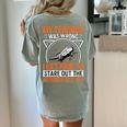 My Teacher Was Wrong I Get Paid To Stare Out The Window Women's Comfort Colors T-Shirt Back Print Bay