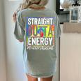 Teacher's Assistant Straight Outta Energy Teaching Tie Dye For Men Women Women's Comfort Colors T-Shirt Back Print Bay