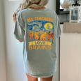 All Teachers Love Brains Shirt Teacher Halloween Tee Women's Comfort Colors T-Shirt Back Print Bay