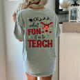 Teachers Oh What Fun It Is To Teach Cute Red Plaid Reindeer Women's Comfort Colors T-Shirt Back Print Bay Teachers Oh What Fun It Is To Teach Cute Red Plaid Reindeer Women's Comfort Colors T-Shirt Back Print Bay