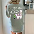 Teachers Testing Day Test Day No Prob Llama Teacher Women's Comfort Colors T-Shirt Back Print Bay Teachers Testing Day Test Day No Prob Llama Teacher Women's Comfort Colors T-Shirt Back Print Bay
