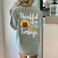 Teachers Thanksgiving Thankful For My Little Turkeys Women's Comfort Colors T-Shirt Back Print Bay Teachers Thanksgiving Thankful For My Little Turkeys Women's Comfort Colors T-Shirt Back Print Bay