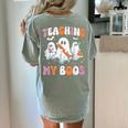 Teaching My Boos Teacher Cute Ghost Teacher Halloween Women's Comfort Colors T-Shirt Back Print Bay Teaching My Boos Teacher Cute Ghost Teacher Halloween Women's Comfort Colors T-Shirt Back Print Bay