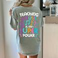 Teaching Music Is My Superpower Music Teacher For Men Women Kids Women's Comfort Colors T-Shirt Back Print Bay Teaching Music Is My Superpower Music Teacher For Men Women Kids Women's Comfort Colors T-Shirt Back Print Bay