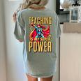 Teaching Is My Super Power Superhero Teacher Women's Comfort Colors T-Shirt Back Print Bay Teaching Is My Super Power Superhero Teacher Women's Comfort Colors T-Shirt Back Print Bay