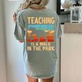 Teaching Is a Walk In Park Dinosaur Teacher Women's Comfort Colors T-Shirt Back Print Bay Teaching Is a Walk In Park Dinosaur Teacher Women's Comfort Colors T-Shirt Back Print Bay