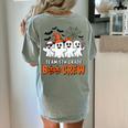 Team 5th Grade Boo Crew Halloween Teacher Student Costume Women's Comfort Colors T-Shirt Back Print Bay