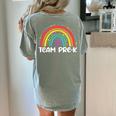 Team Pre-K Teacher Crew Squad Hello Back School Graduation Women's Comfort Colors T-Shirt Back Print Bay Team Pre-K Teacher Crew Squad Hello Back School Graduation Women's Comfort Colors T-Shirt Back Print Bay