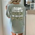 Team School Nurse Camo Teacher Student Back To School For Men Women Women's Comfort Colors T-Shirt Back Print Bay