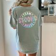 Team Second Grade Teacher Student Back To School 2nd Grade Women's Comfort Colors T-Shirt Back Print Bay