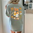 Team TK Crew Preppy Coquette Bow Pumpkin Fall TK Teacher Women's Comfort Colors T-Shirt Back Print Bay Team TK Crew Preppy Coquette Bow Pumpkin Fall TK Teacher Women's Comfort Colors T-Shirt Back Print Bay