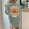 Test Day State Football Tackle Testing Day Sports Teacher Women's Comfort Colors T-Shirt Back Print Bay