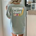Testing Testing 123 Cute Math Teacher Student Test Day Men Women Girls Kids Women's Comfort Colors T-Shirt Back Print Bay Testing Testing 123 Cute Math Teacher Student Test Day Men Women Girls Kids Women's Comfort Colors T-Shirt Back Print Bay