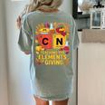 Thanksgiving 67 Meme Science Teacher Periodic Table Women Women's Comfort Colors T-Shirt Back Print Bay