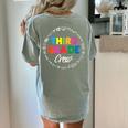 Third Grade Crew First Day Of School 3rd Grade Teacher Women's Comfort Colors T-Shirt Back Print Bay