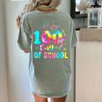 Tie Dye Happy 100th Day Of School Teacher Student 100 Days Women's Comfort Colors T-Shirt Back Print Bay Tie Dye Happy 100th Day Of School Teacher Student 100 Days Women's Comfort Colors T-Shirt Back Print Bay