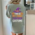 This Is My Tired Teacher Costume Halloween Premium Tri-Blend Women's Comfort Colors T-Shirt Back Print Bay