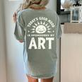 Today’s Good Mood Is Sponsored By Art Teacher Sun Tee Women's Comfort Colors T-Shirt Back Print Bay