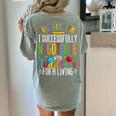 Toddler Negotiator Preschool Teacher Humor Babysitters Women's Comfort Colors T-Shirt Back Print Bay
