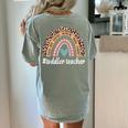 Toddler Teacher Rainbow Leopard Infant Teacher Men Women Women's Comfort Colors T-Shirt Back Print Bay Toddler Teacher Rainbow Leopard Infant Teacher Men Women Women's Comfort Colors T-Shirt Back Print Bay