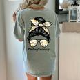 History Teacher Messy Bun Life Hair Glasses Women's Comfort Colors T-Shirt Back Print Bay History Teacher Messy Bun Life Hair Glasses Women's Comfort Colors T-Shirt Back Print Bay
