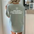 History Teacher Real Goths Sack Rome Women's Comfort Colors T-Shirt Back Print Bay