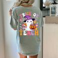 Trick Or Teach Groovy Teacher Ghost Halloween Teacher Women's Comfort Colors T-Shirt Back Print Bay Trick Or Teach Groovy Teacher Ghost Halloween Teacher Women's Comfort Colors T-Shirt Back Print Bay