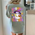 Trick Or Teach Spooky Teacher Ghost Halloween Teacher Women's Comfort Colors T-Shirt Back Print Bay Trick Or Teach Spooky Teacher Ghost Halloween Teacher Women's Comfort Colors T-Shirt Back Print Bay