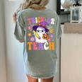 Trick Or Teach Teacher Ghost Teaching Fun Halloween Teacher Women's Comfort Colors T-Shirt Back Print Bay Trick Or Teach Teacher Ghost Teaching Fun Halloween Teacher Women's Comfort Colors T-Shirt Back Print Bay