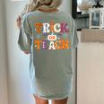 Trick Or Teach Teacher Halloween Costume Men Women Women's Comfort Colors T-Shirt Back Print Bay