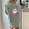 Trick Or Treat Point Your Feet Halloween Ghost Dance Teacher Women's Comfort Colors T-Shirt Back Print Bay
