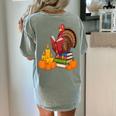 Turkey Reading Books Fall Thanksgiving Teacher Book Women's Comfort Colors T-Shirt Back Print Bay Turkey Reading Books Fall Thanksgiving Teacher Book Women's Comfort Colors T-Shirt Back Print Bay