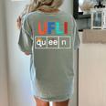 UFLI Queen Science Of Reading Literacy Teacher Appreciation Women's Comfort Colors T-Shirt Back Print Bay UFLI Queen Science Of Reading Literacy Teacher Appreciation Women's Comfort Colors T-Shirt Back Print Bay